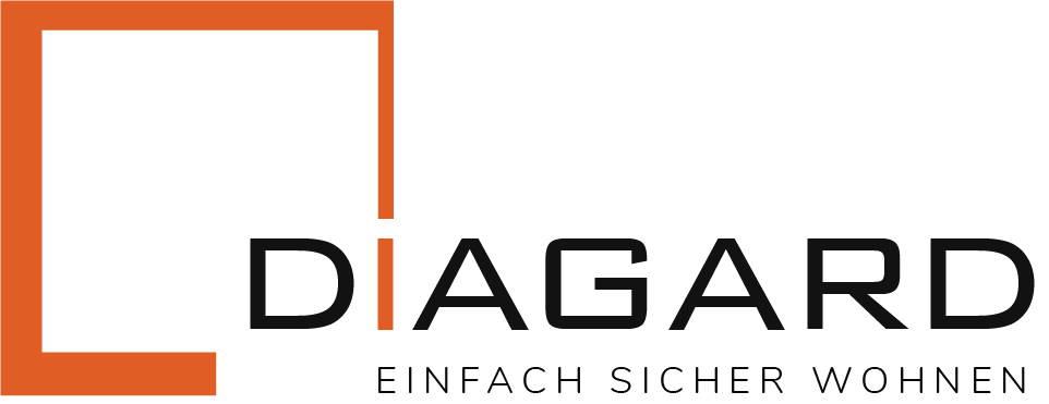 Logo schwarz Orange der DIagard AG